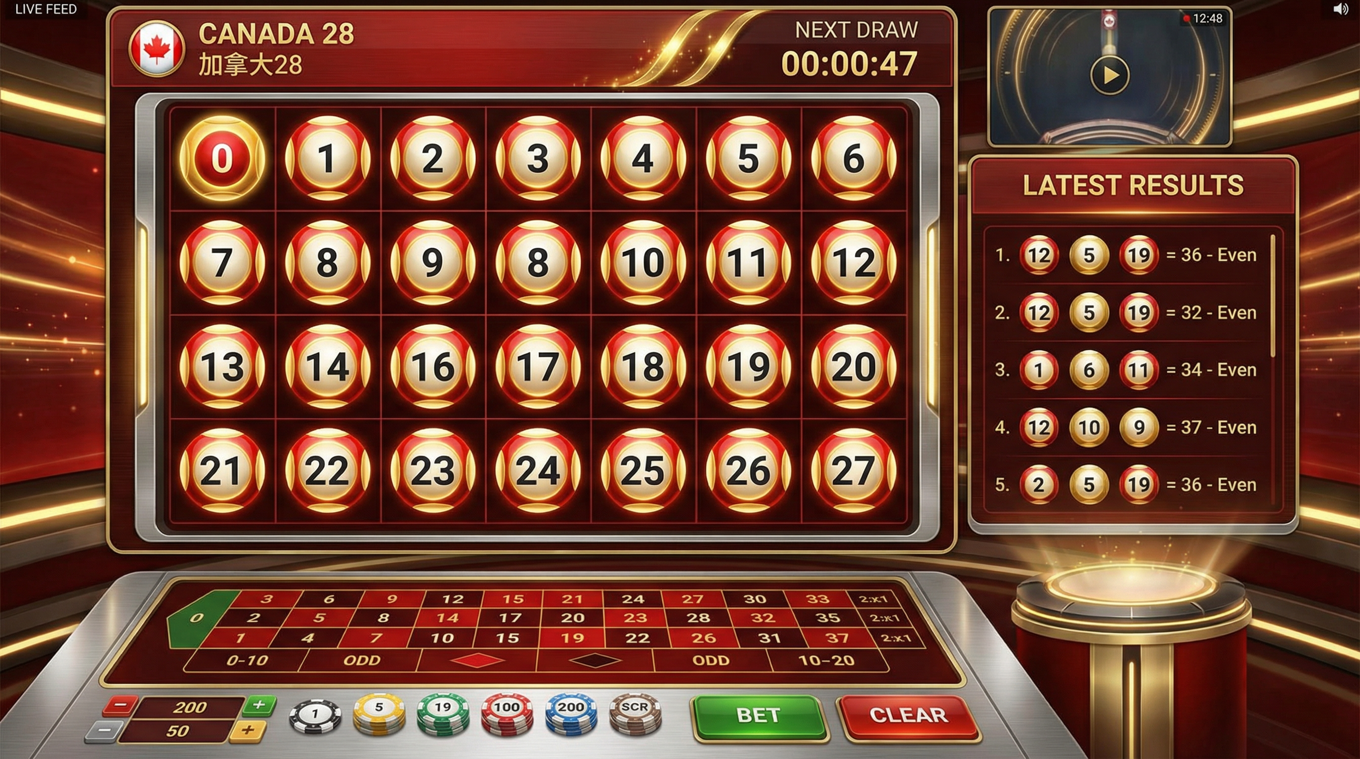 加拿大28游戏界面展示
